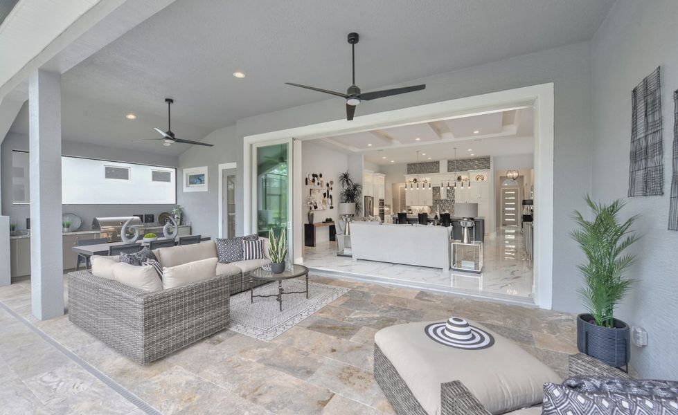 Furnished interior view inside a new home in Plantation Bay, Ormond Beach (Image 5).