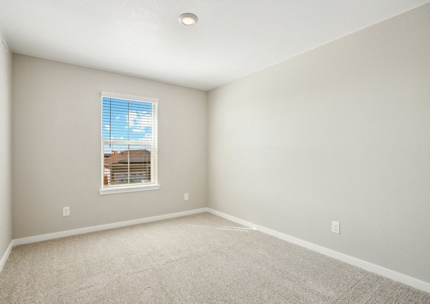 The secondary bedrooms have carpet.