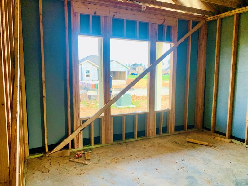 In-progress construction of a new home in Harrington Trails, New Caney, TX (Image 29).