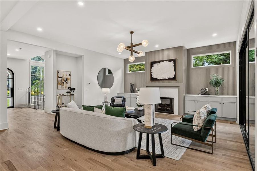 Furnished interior view inside a new home in , Atlanta (Image 48).