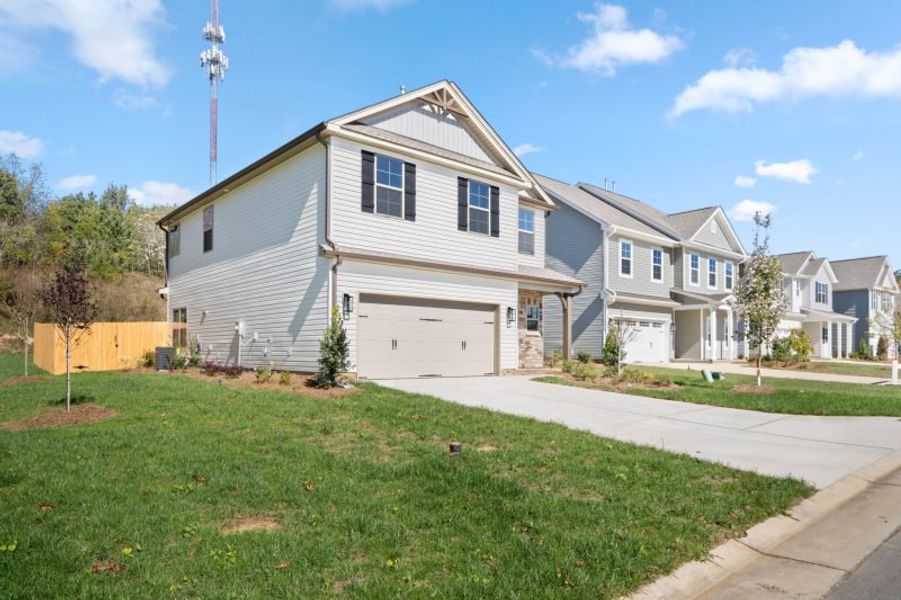 Front exterior of a new home in Miller's Reserve, Winston-Salem, NC, highlighting curb appeal (Image 28).