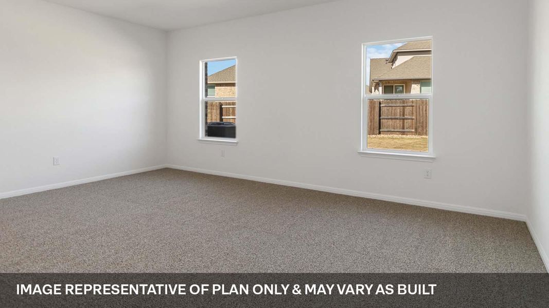 Spacious, unfurnished interior of a new home in Bar W Ranch, Leander (Image 10).