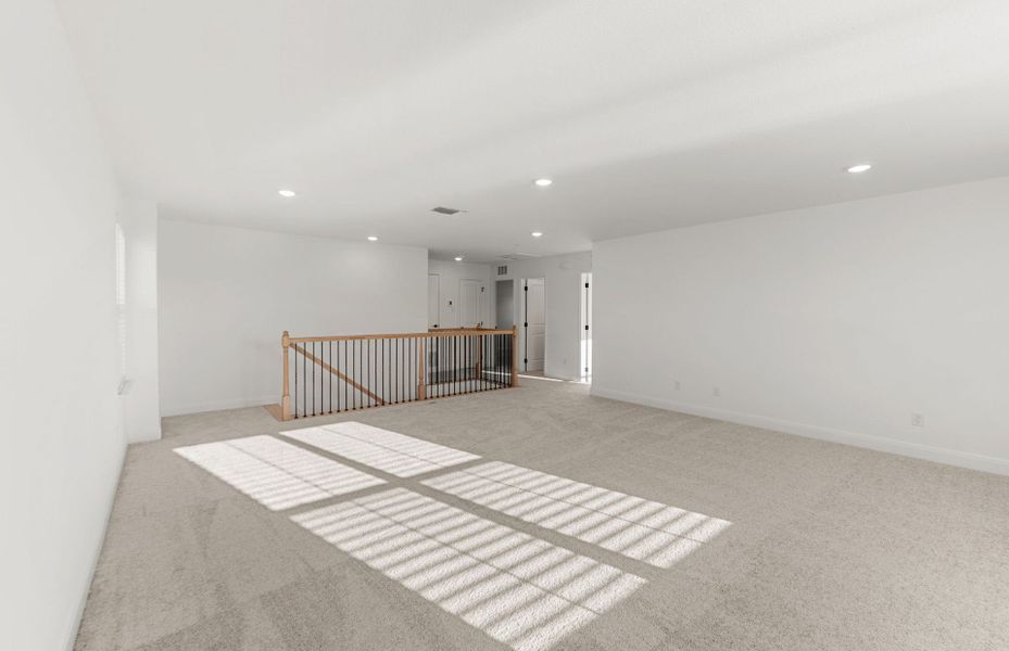 Spacious, unfurnished interior of a new home in Patterson Ranch, Georgetown (Image 36).