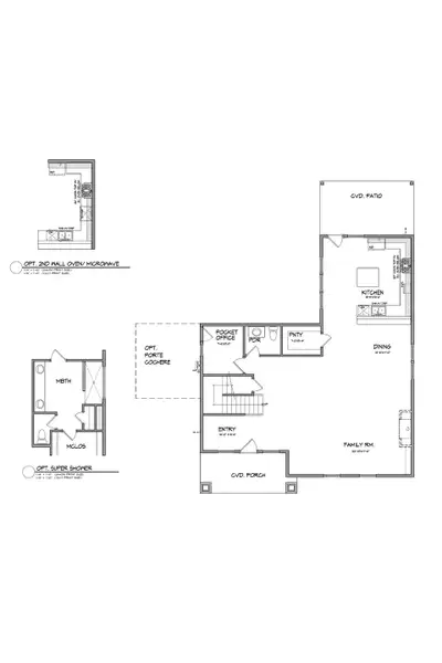 2D floor plan layout for the Mathis by Heritage Towne in Heritage Towne, Midlothian, TX (Image 3).