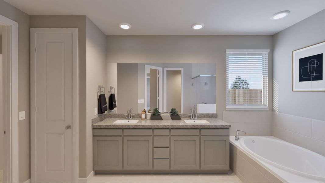 Representative furnished interior of a home built from the Bandera by Tricoast Homes in Sunterra 40, Katy (Image 28). Representative furnished interior of a home built from the Bandera by Tricoast Homes in Sunterra 40, Katy (Image 28).