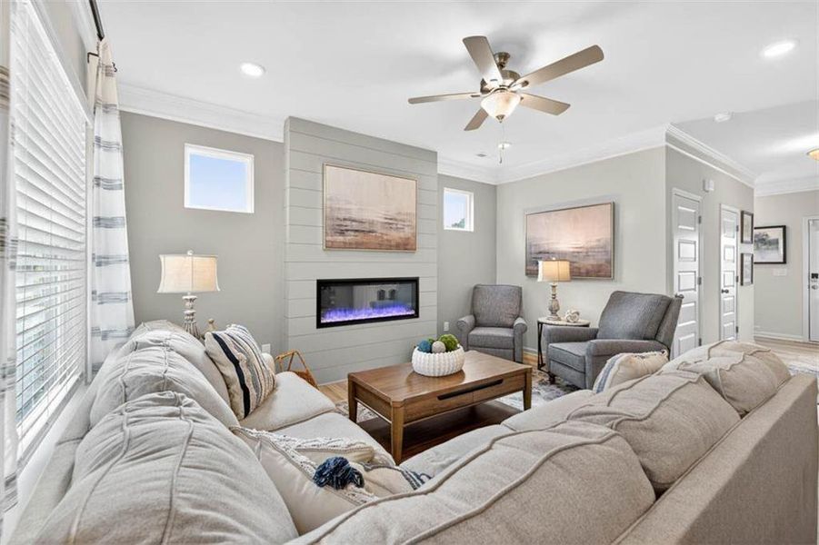 Furnished interior view inside a new home in Laurel Ridge, Rock Spring (Image 10). Furnished interior view inside a new home in Laurel Ridge, Rock Spring (Image 10).