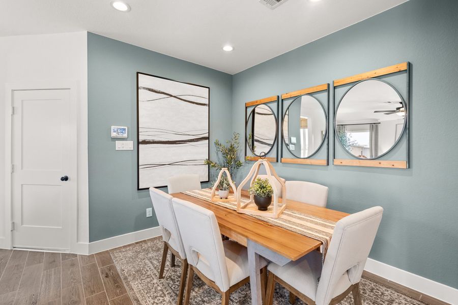 Furnished interior view inside a new home in Meridiana, Manvel (Image 5).