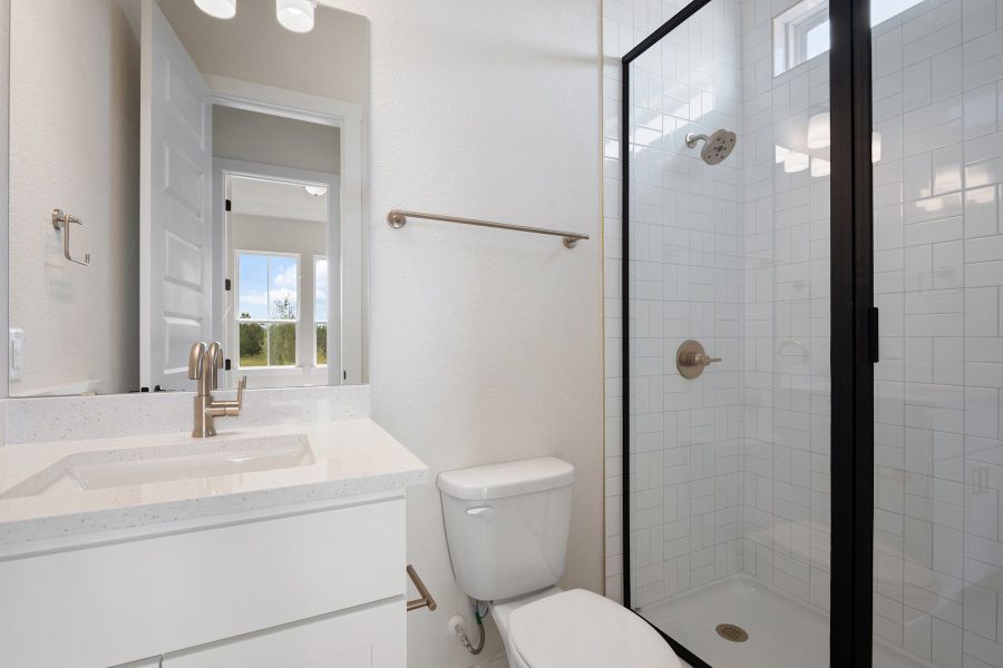 Furnished interior view inside a new home in Wolf Ranch, Georgetown (Image 5).