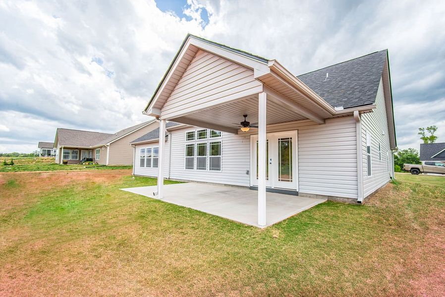 Representative exterior photo of a completed home built from the Beaumont by Enchanted Homes in Ballentine Ridge, Lyman, SC (Image 24).