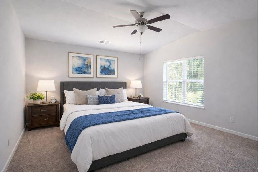 Furnished interior view inside a new home in Lake Harbin, Morrow (Image 29).