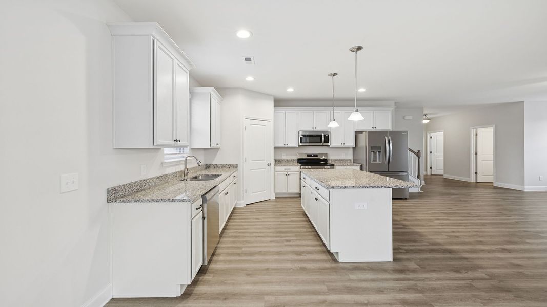 Furnished interior view inside a new home in Edgewood Estates, Piedmont (Image 6).