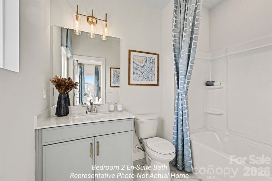 Furnished interior view inside a new home in , Charlotte (Image 20).