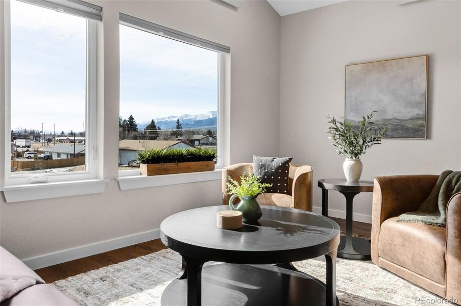 Mountain views from great room