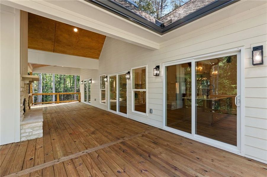 Exterior details and patio area of a home in , Dahlonega (Image 43).