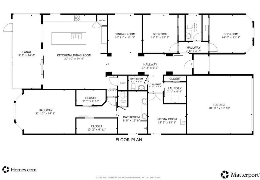 2D floor plan layout of this home in , Westlake, FL (Image 4).