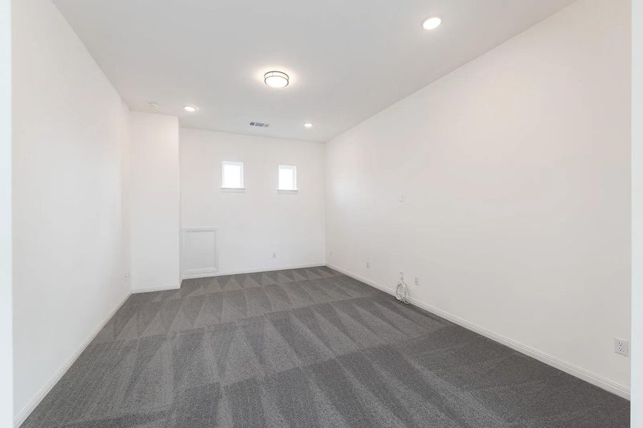 Spacious, unfurnished interior of a new home in Lariat - 80', Liberty Hill (Image 22). Spacious, unfurnished interior of a new home in Lariat - 80', Liberty Hill (Image 22).