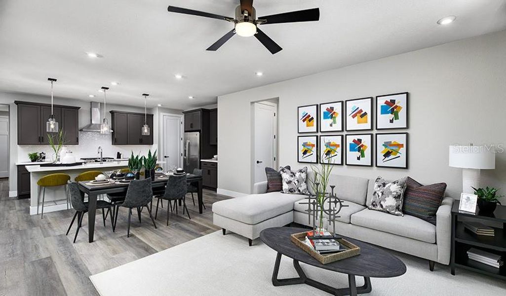 Furnished interior view inside a new home in Seasons at Bella Vista, Dundee (Image 5).