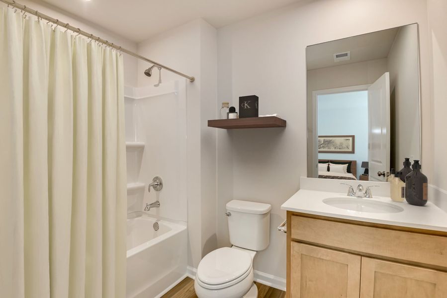 Furnished interior view inside a new home in Essence at Victorywoods Village, Columbia (Image 24).