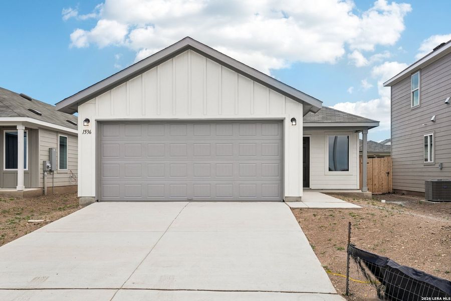 Front exterior of a new home in , New Braunfels, TX, highlighting curb appeal (Image 16). Front exterior of a new home in , New Braunfels, TX, highlighting curb appeal (Image 16).