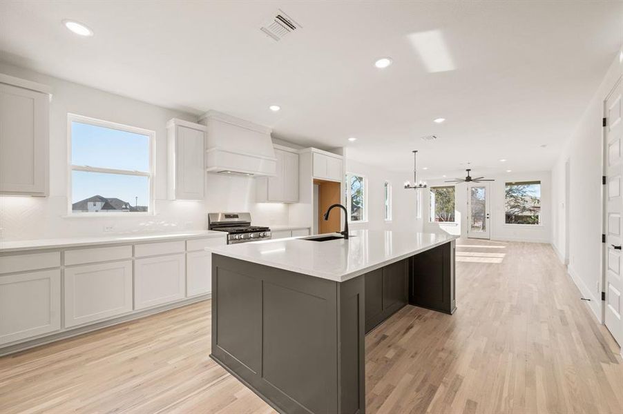 Furnished interior view inside a new home in The Resort on Eagle Mt. Lake, Fort Worth (Image 10).