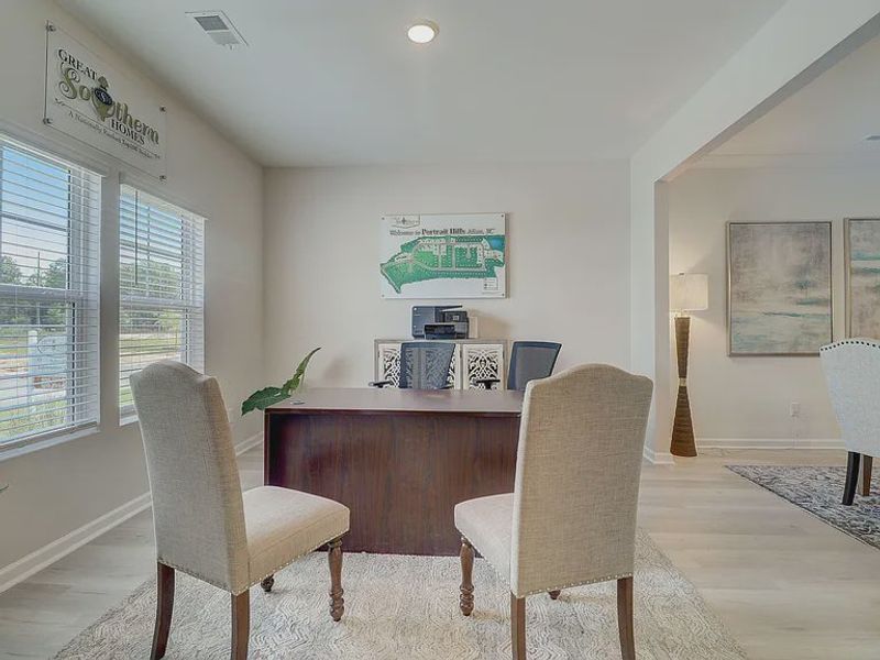 Furnished interior view inside a new home in Providence Station at Trolley Run, Aiken (Image 15).