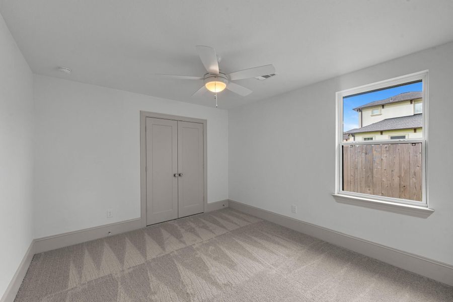 Additional view of the second secondary bedroom. Additional view of the second secondary bedroom.