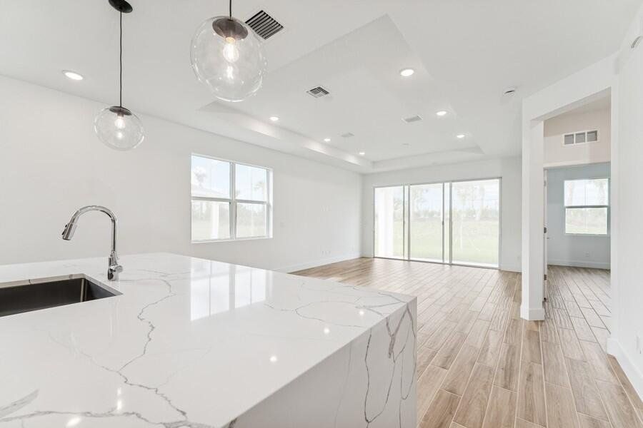 Kitchen, Dining Area and Great Room