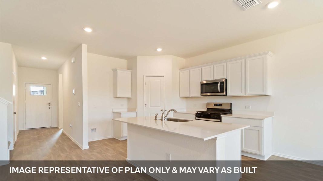 Representative furnished interior of a home built from the The Mitchell by D.R. Horton in Talavera, Kyle (Image 4).