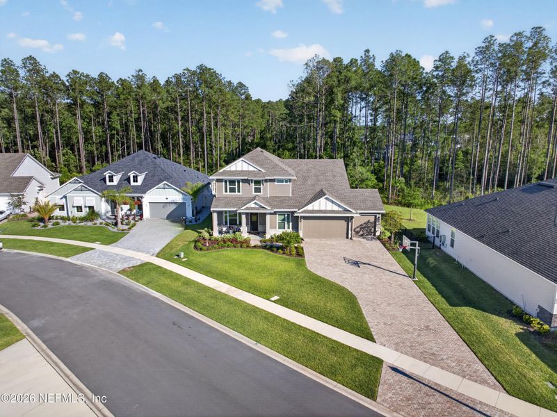 Front exterior of a new home in , St. Johns, FL, highlighting curb appeal (Image 28).
