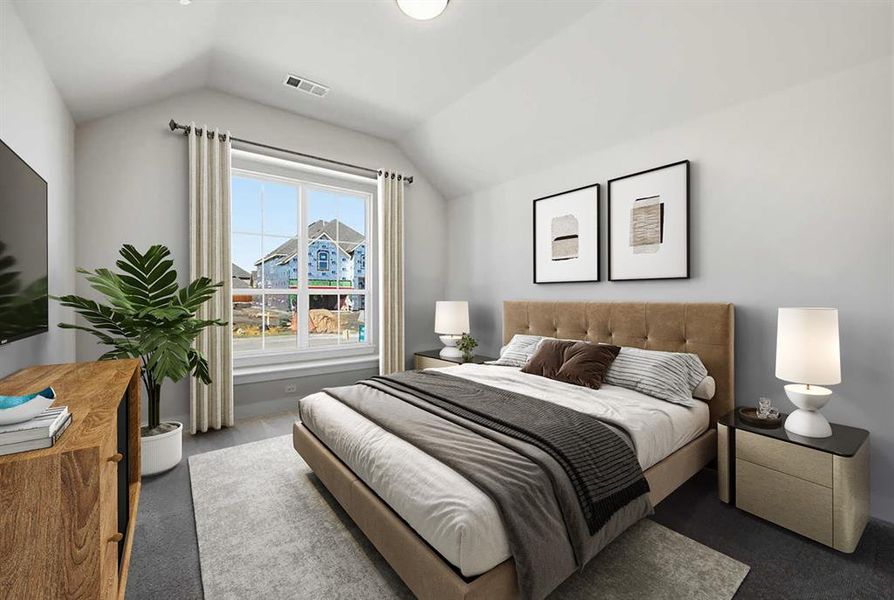 Furnished interior view inside a new home in Mosaic, Prosper (Image 9).