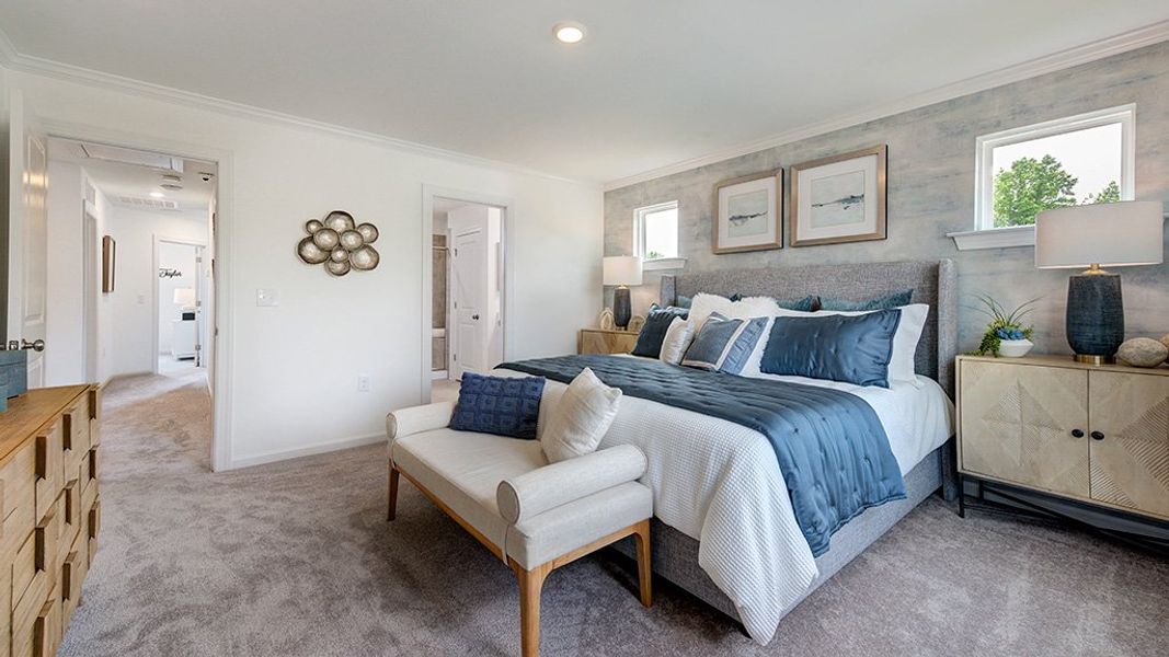 Furnished interior view inside a new home in Buffalo Townes, Garner (Image 4).