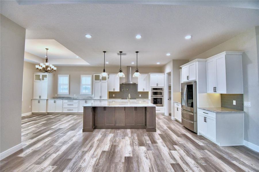 Looking into kitchen