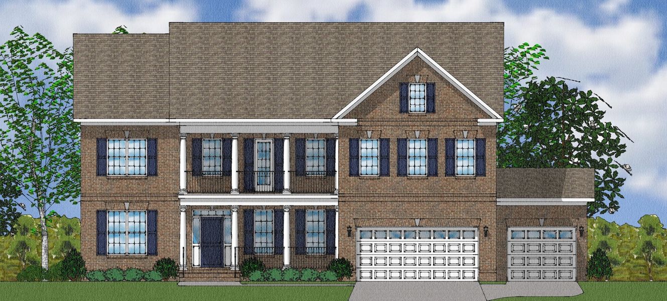 Representative exterior photo of a completed home built from the Rutledge II - Elite Collection by Mungo Homes in Suter Estates, Easley, SC (Image 37).