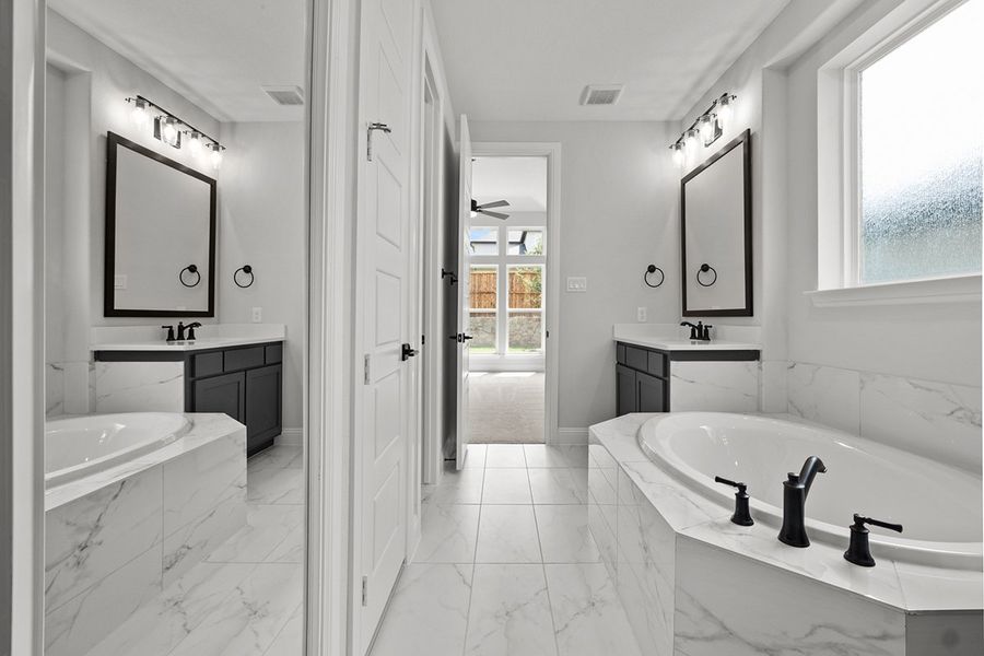 Representative furnished interior of a home built from the Bradley by Landon Homes in Lexington Frisco, Frisco (Image 13).