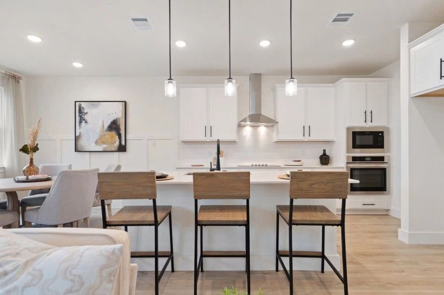 Furnished interior view inside a new home in Lake Park Villas, Wylie (Image 33).