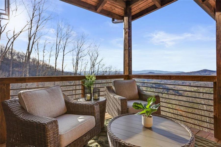 Exterior details and patio area of a home in , Mineral Bluff (Image 2). Exterior details and patio area of a home in , Mineral Bluff (Image 2).