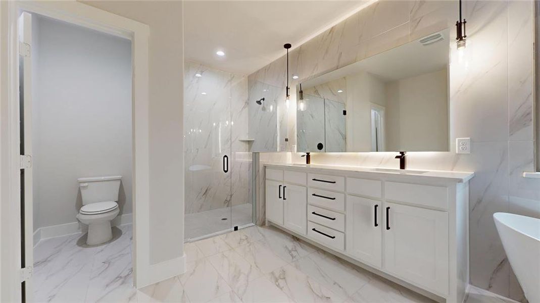 Furnished interior view inside a new home in , Denton (Image 12).