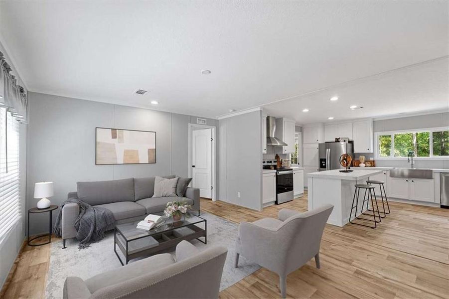 Furnished interior view inside a new home in , Eatonton (Image 10). Furnished interior view inside a new home in , Eatonton (Image 10).