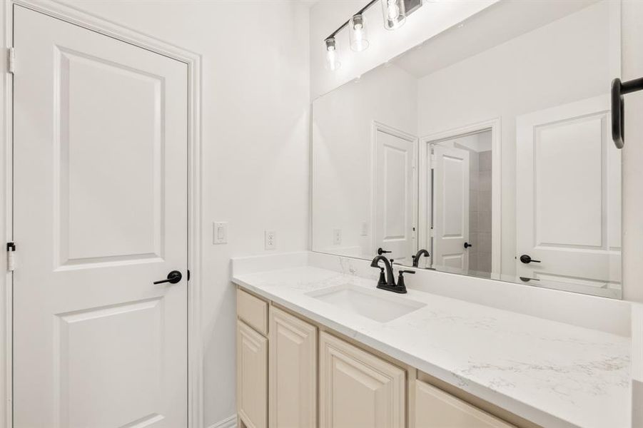 Furnished interior view inside a new home in Villages of Hurricane Creek, Anna (Image 29).