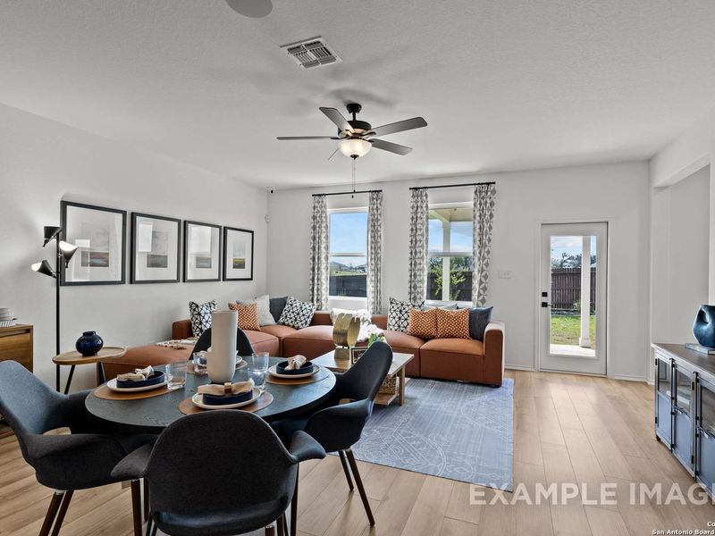 Furnished interior view inside a new home in Bricewood, San Antonio (Image 6).