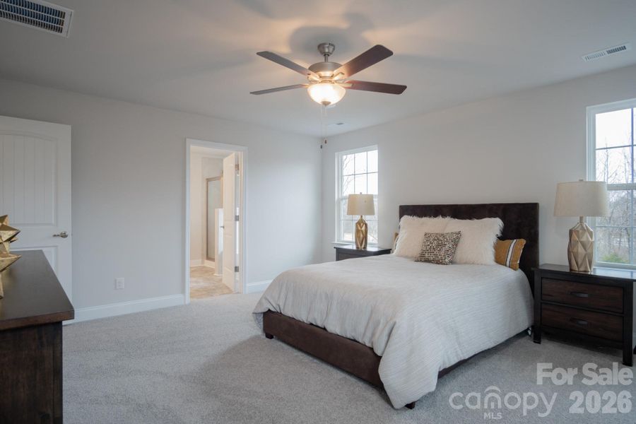 Primary Bedroom Options and Colors and Options may vary