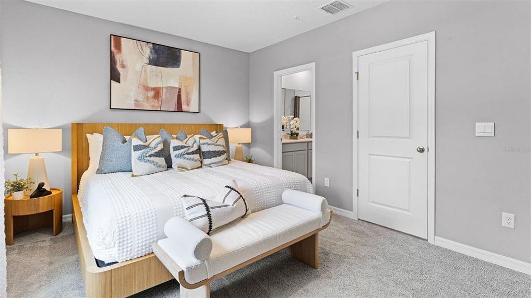 Furnished interior view inside a new home in Nona West, Orlando (Image 9).