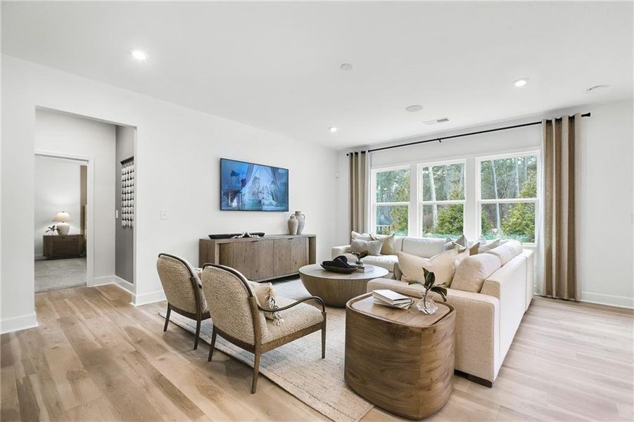 Furnished interior view inside a new home in Haverhill Estates, Dacula (Image 6).