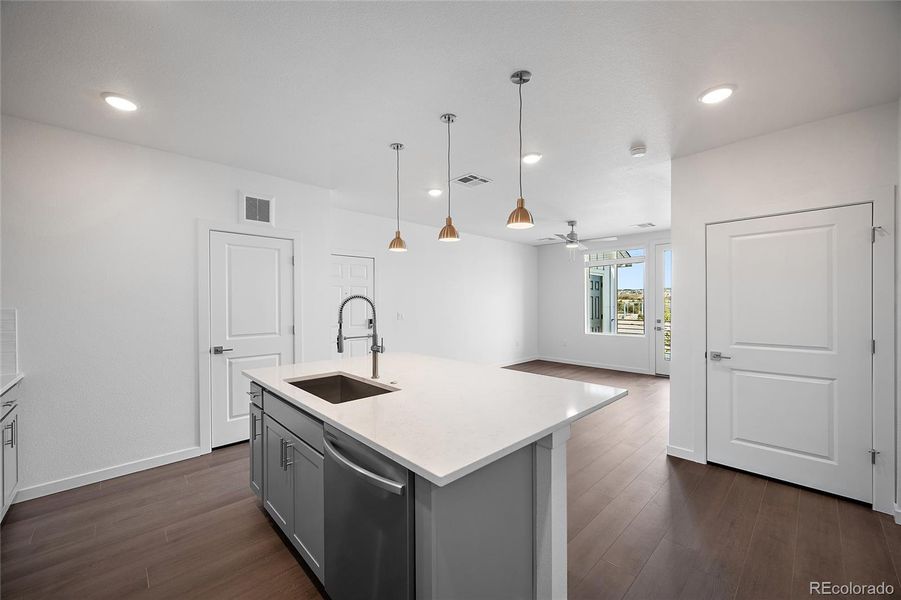 Furnished interior view inside a new home in The Residences at Victory Ridge, Denver (Image 6).