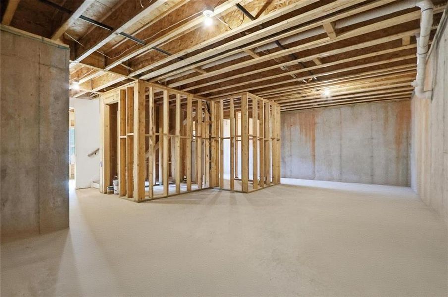 In-progress construction of a new home in , Roswell, GA (Image 44).