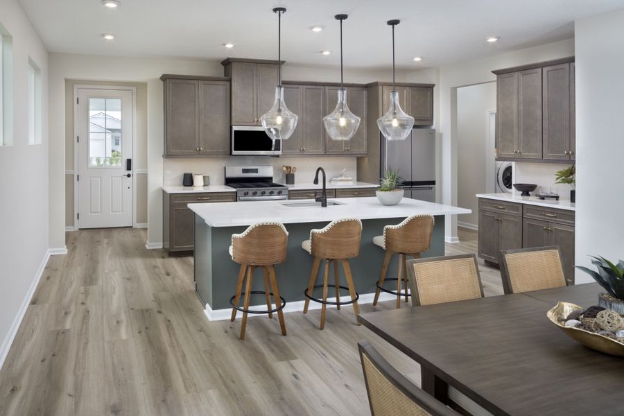 Furnished interior view inside a new home in RiverTown - WaterSong, St. Johns (Image 12).