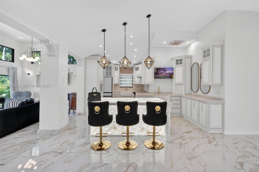 Furnished interior view inside a new home in , Biscayne Park (Image 12).