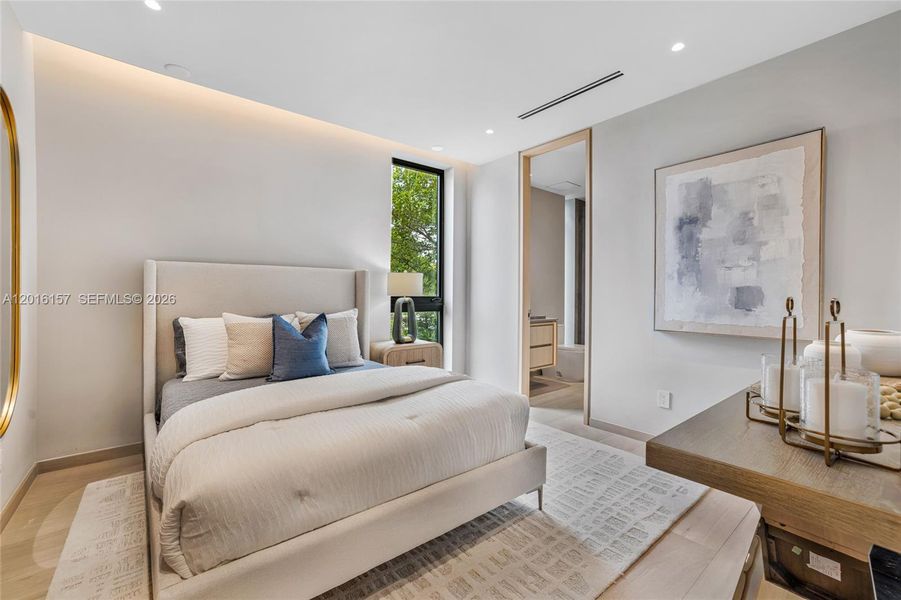Furnished interior view inside a new home in , Miami Beach (Image 41).