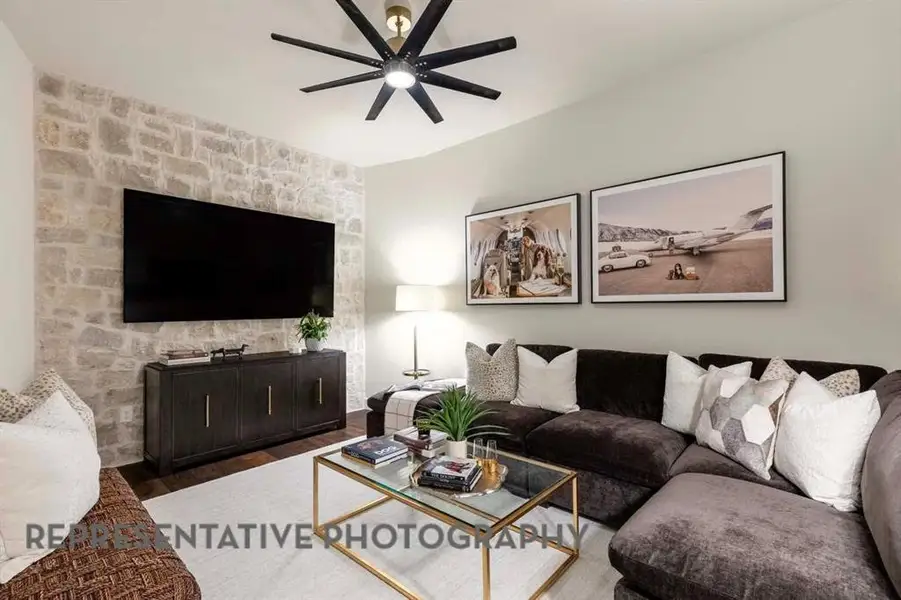 Furnished interior view inside a new home in Pecan Square, Northlake (Image 12).