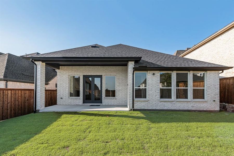 Exterior details and patio area of a home in Hillside Village, Celina (Image 4). Exterior details and patio area of a home in Hillside Village, Celina (Image 4).